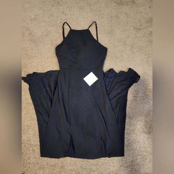 Black Lace Mermaid Maxi Dress, Women's XS [NWT!] - Picture 3 of 9